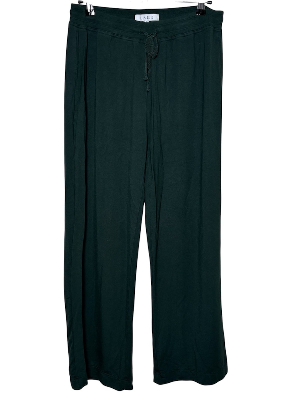 LAKE Pajama Pants Women's Medium Green Wide Leg Loungewear Soft Elastic Modal